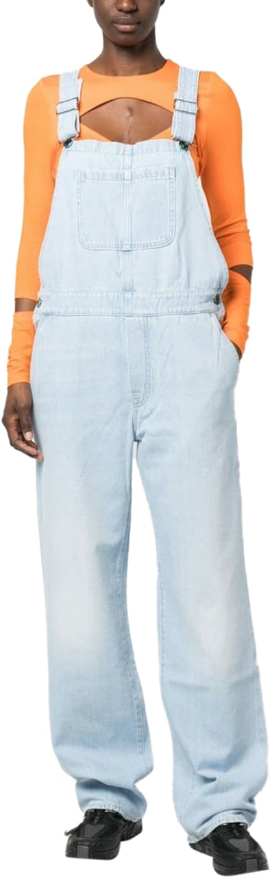 Jacob Cohen straight-leg denim dungarees Blauw