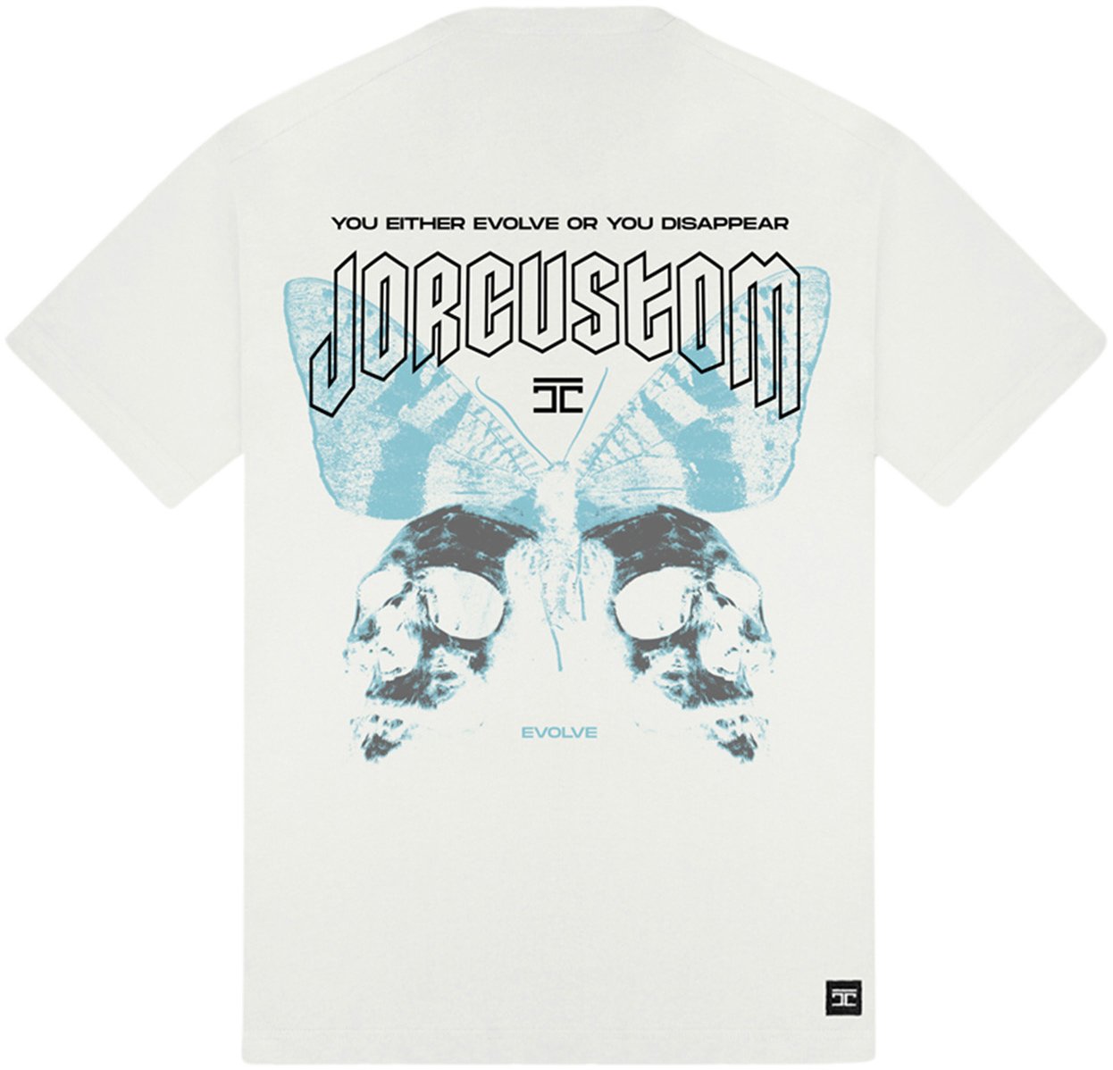 JORCUSTOM Evolve Loose Fit Tee White Wit