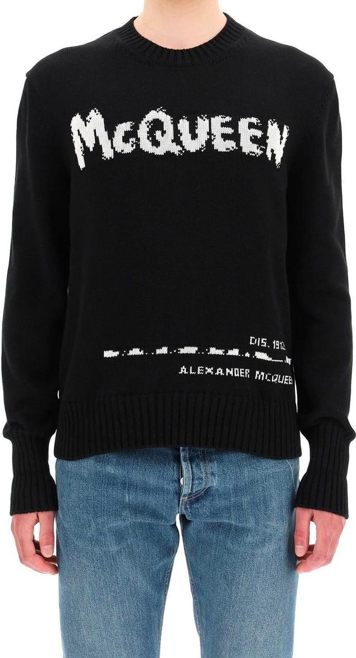 Alexander McQueen Alexander Mcqueen Logo Sweater Zwart
