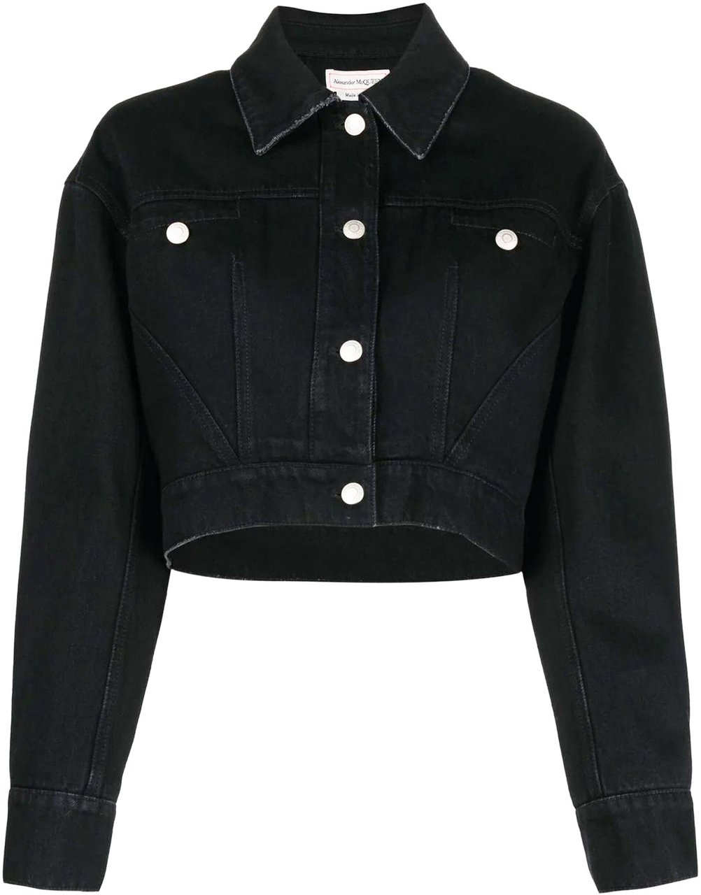 Alexander McQueen Alexander Mcqueen Denim Jacket Zwart