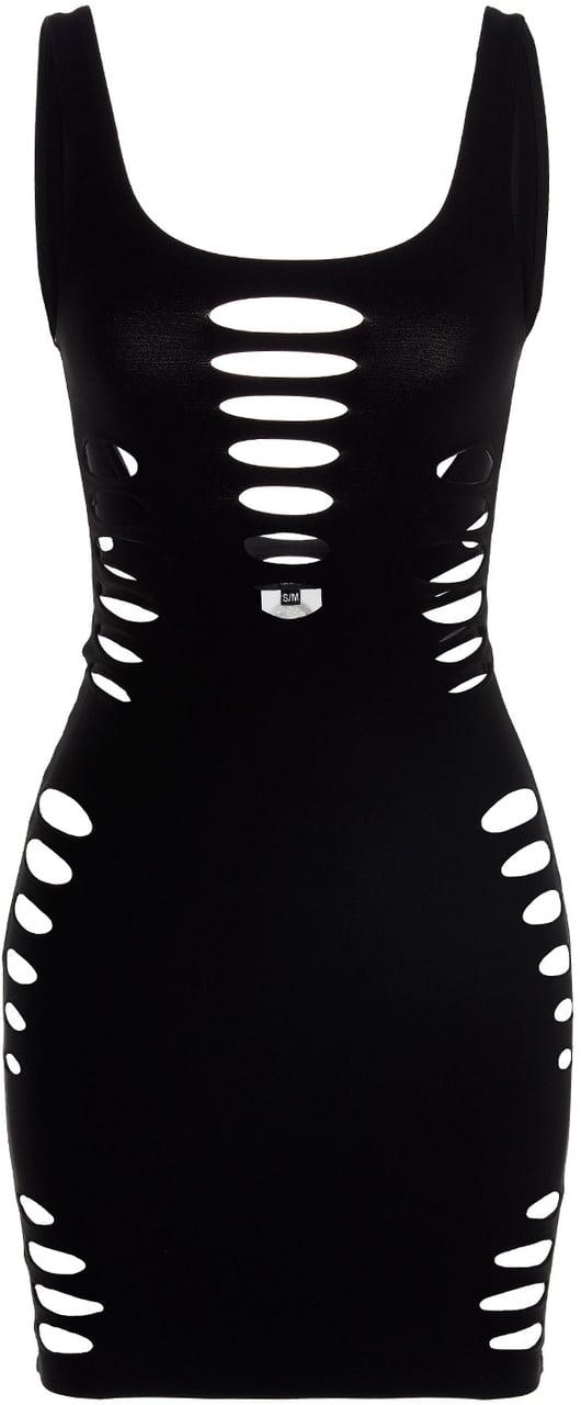 Versace cutout-detail beach cover-up Zwart
