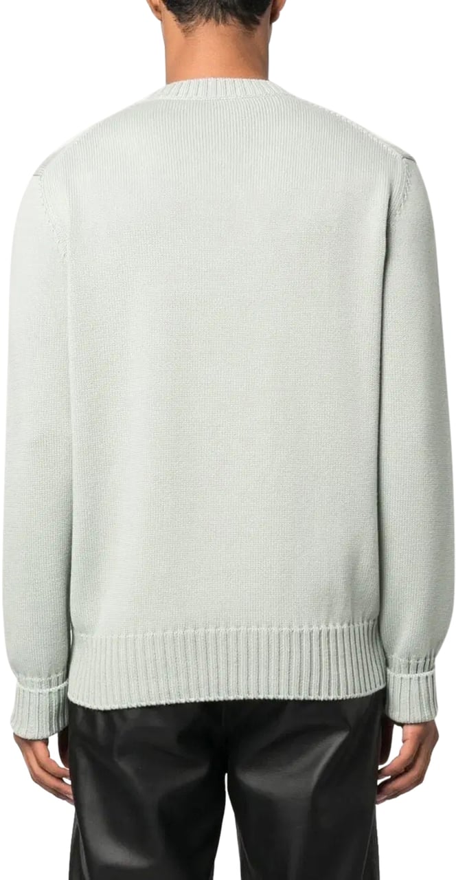Alexander McQueen logo-intarsia jumper Groen