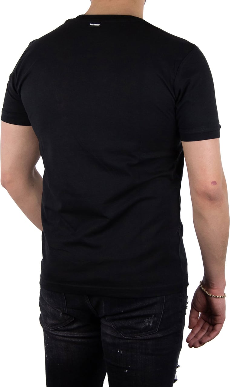 Richesse Rhodos Black T-shirt Zwart
