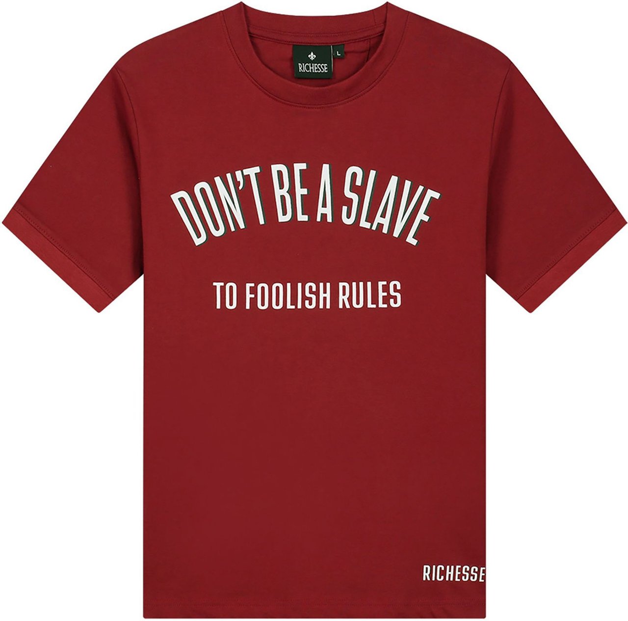 Richesse Rules Red T-shirt Rood