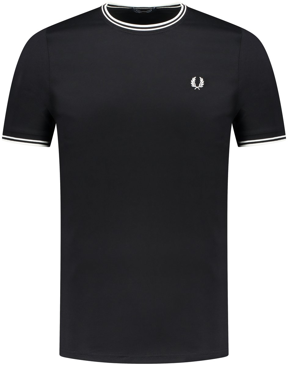 Fred Perry T-shirt Zwart Zwart