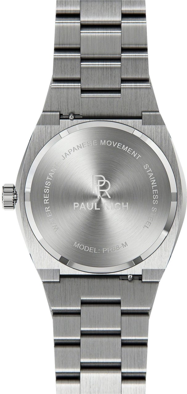 Paul Rich Frosted Signature FSIG07 Noble's Silver horloge Zwart