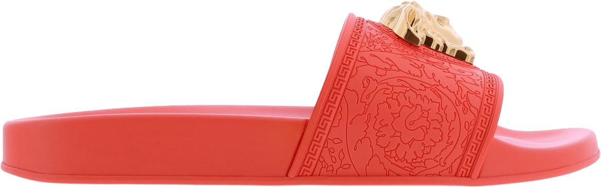 Versace Medusa Head plaque slides Roze
