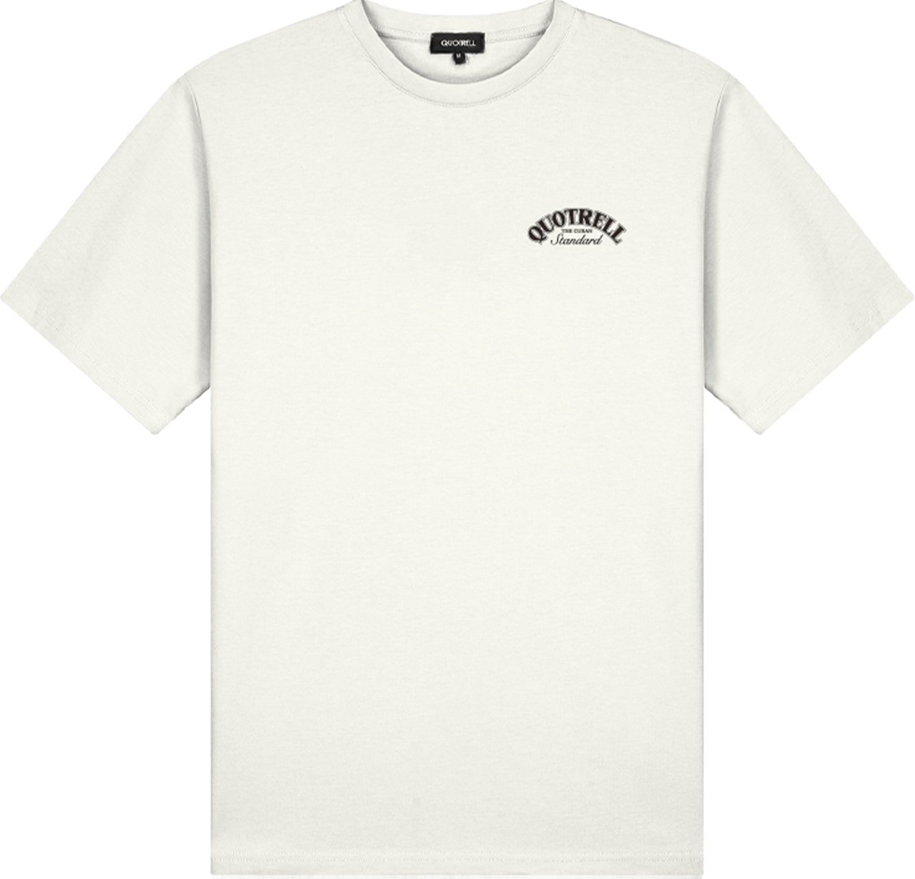 Quotrell Avenida T-shirt | Off White/brown Wit