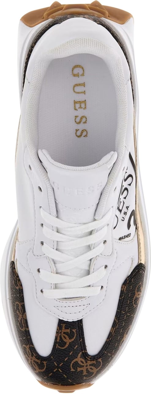 Guess Guess Dames Sneaker Wit FL7C5BFAL12/WHIBR CALEB Wit
