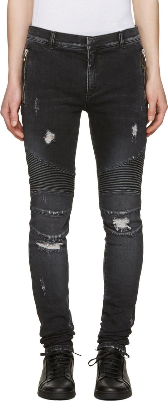 Balmain Balmain Cotton Denim Jeans Zwart