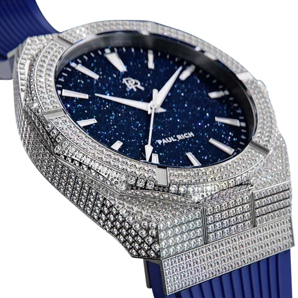 Paul Rich Iced Star Dust ISD01-42 horloge 42 mm Blauw