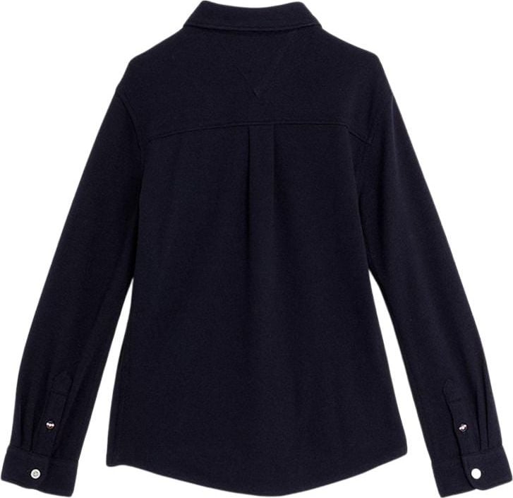 Tommy Hilfiger Solid Waffle Blouse Blauw