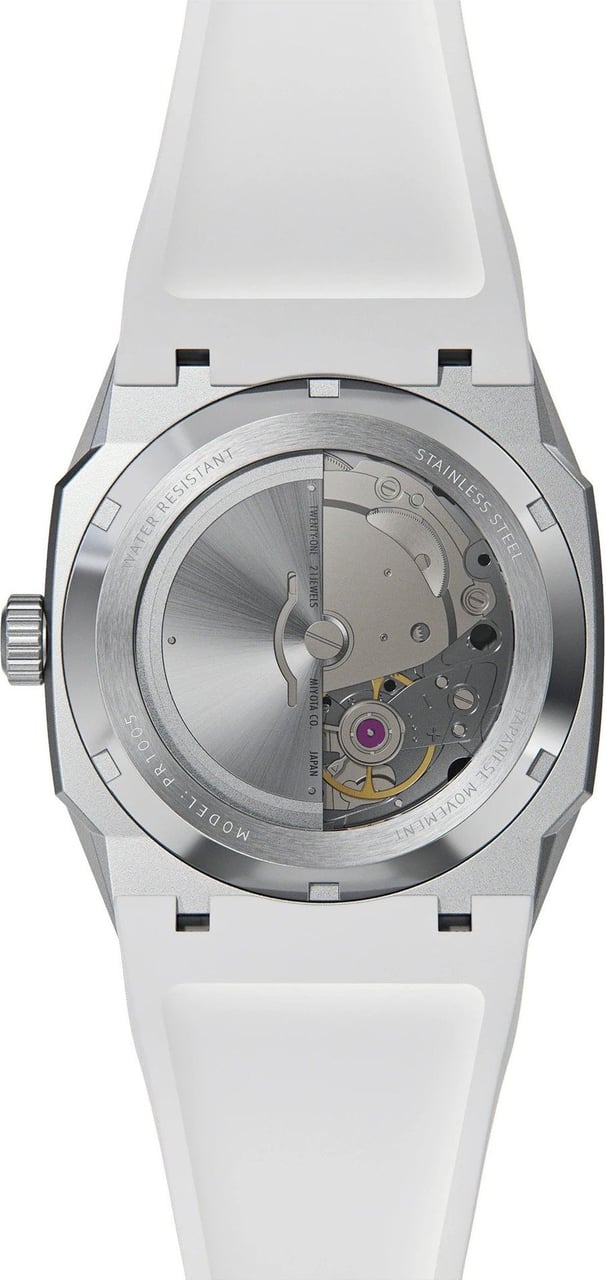 Paul Rich Elements Moonlight Crystal Rubber ELE02R-A horloge Wit