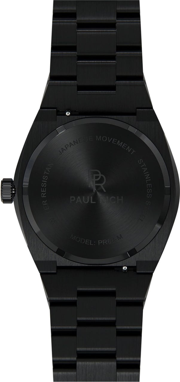 Paul Rich Frosted Signature FSIG01 Baron's Black horloge Zwart