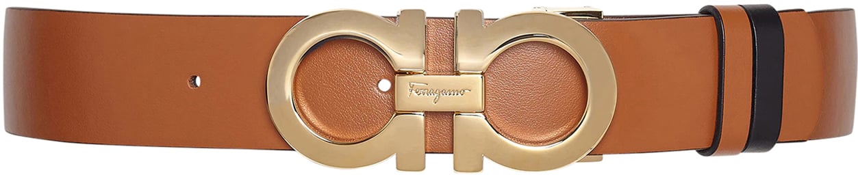 Ferragamo Gancini reversible leather belt Divers