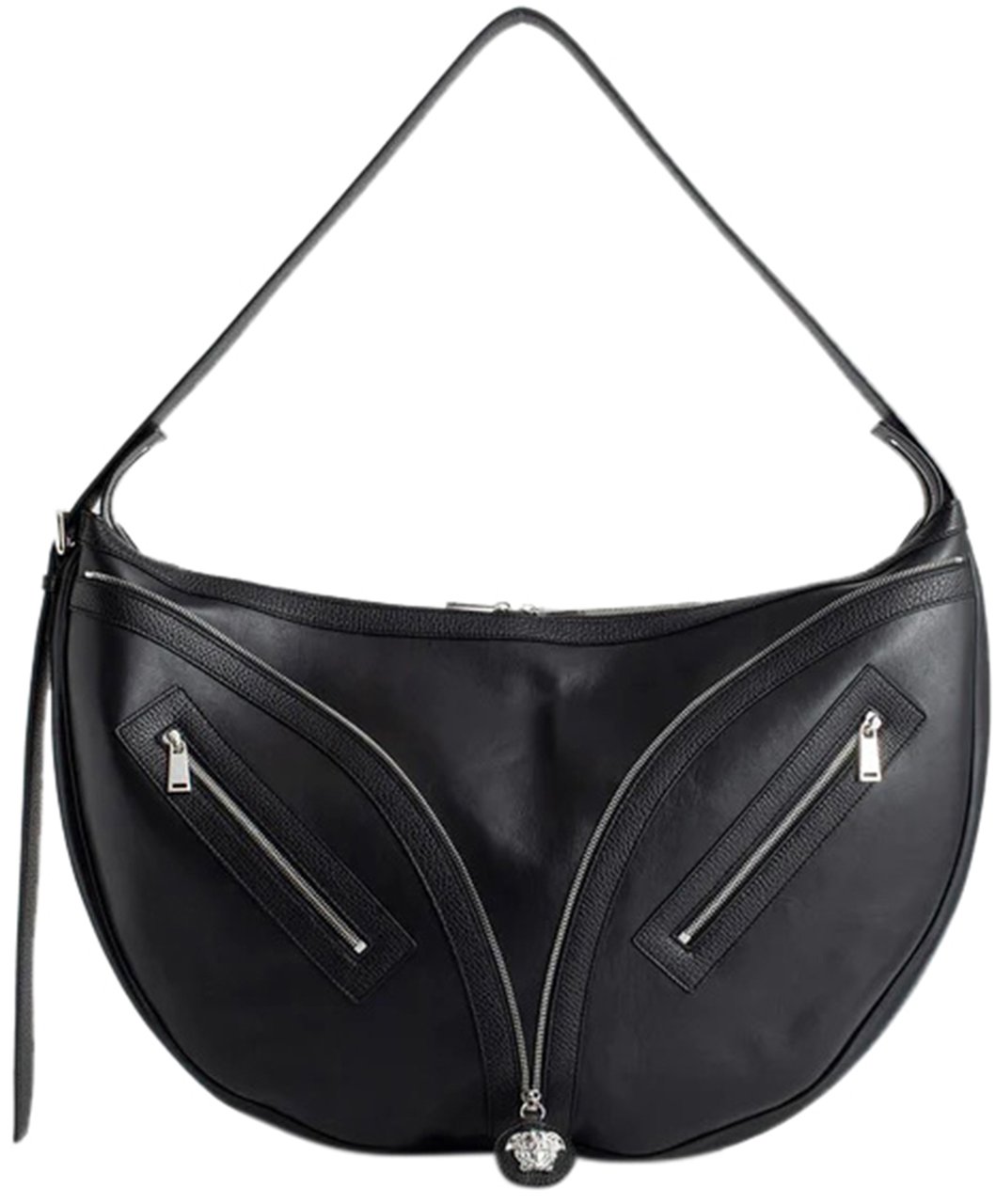 Versace Repeat large shoulder bag Zwart