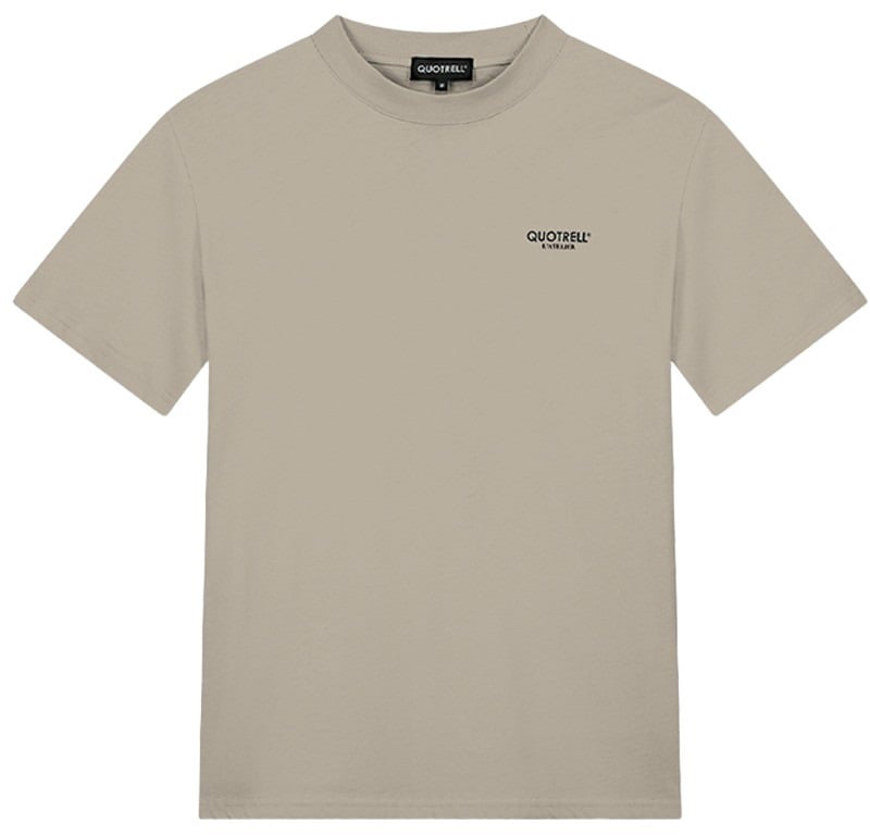 Quotrell L'atelier T-shirt | Taupe/black Beige