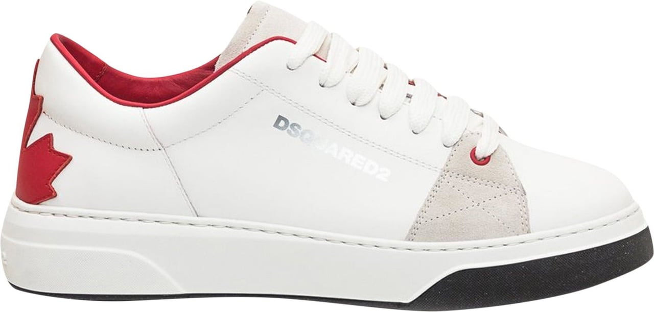 Dsquared2 Dsquared2 Leather Logo Sneakers Wit