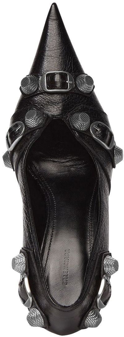 Balenciaga Leather Cargole Shoes Zwart