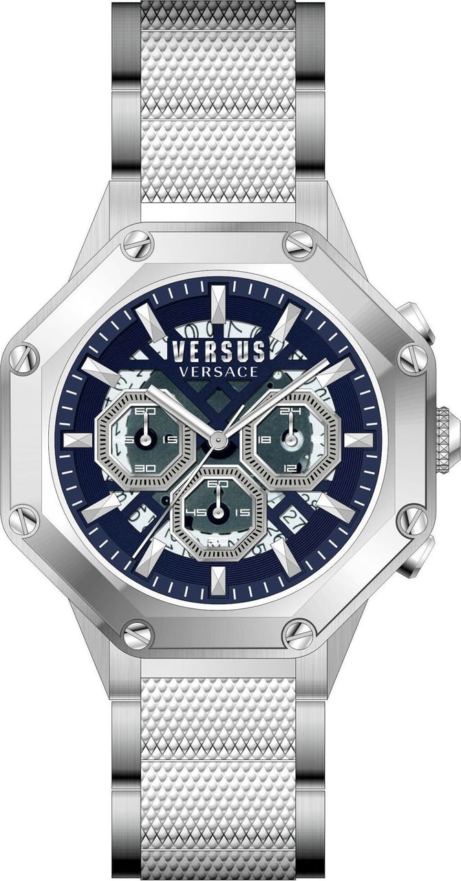 Versace VSP393321 Palestro herenhorloge 45 mm Blauw