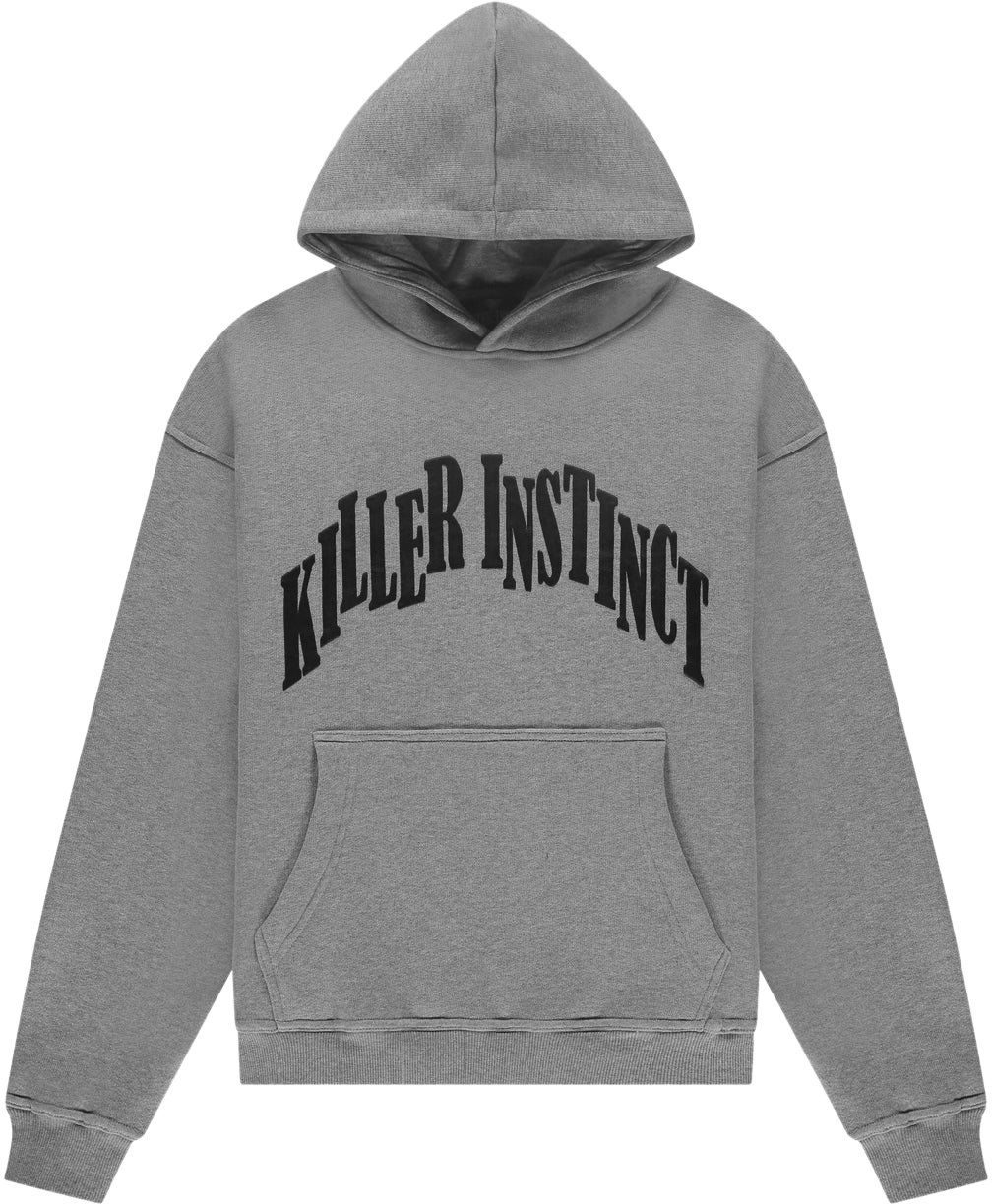 In Gold We Trust Killer Bill Hoodie Grey Melange Grijs