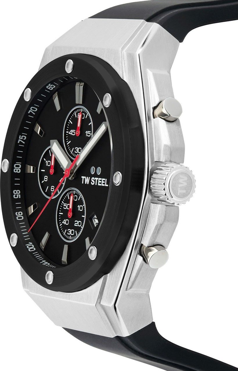 TW Steel CE4104 CEO Tech chronograaf horloge 44 mm Zwart