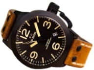 TW Steel TW Steel TWCS103 Canteen Steel Zwart leer 45mm Zwart