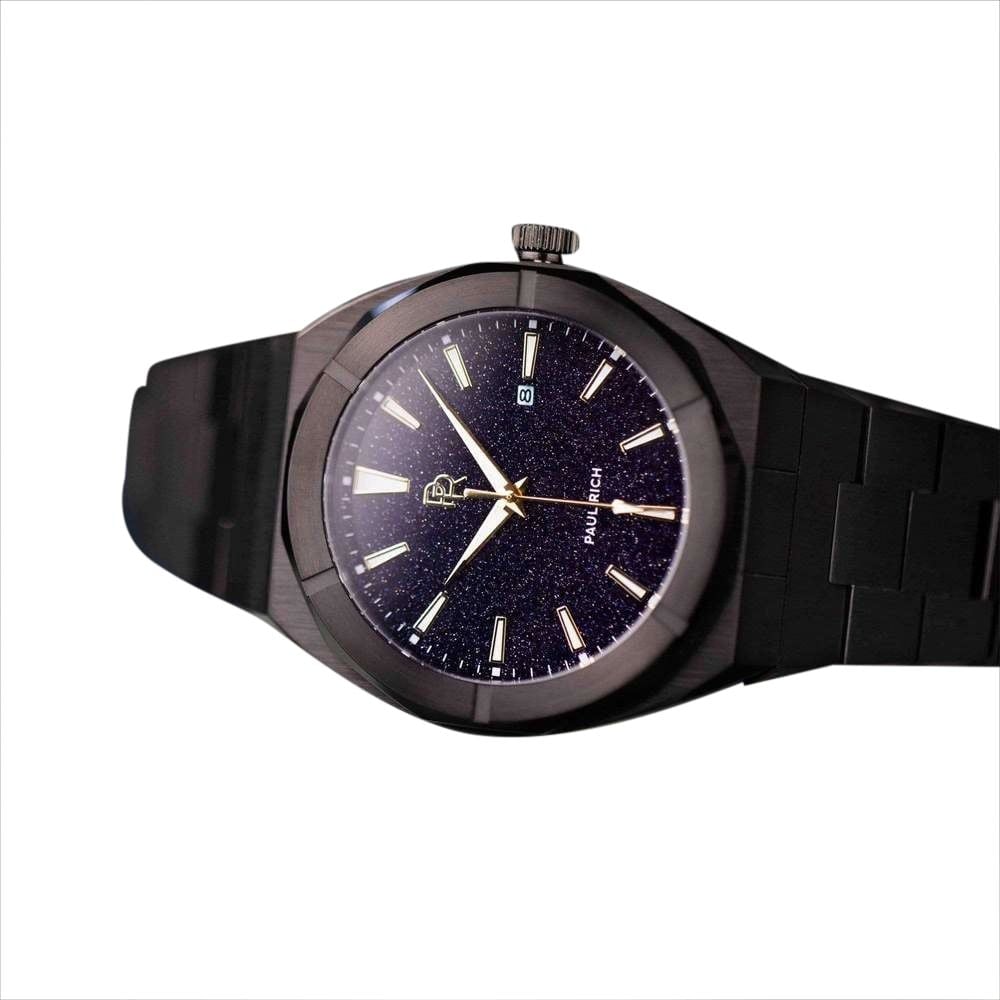 Paul Rich Star Dust Black SD01-A Automatic horloge 45 mm Blauw