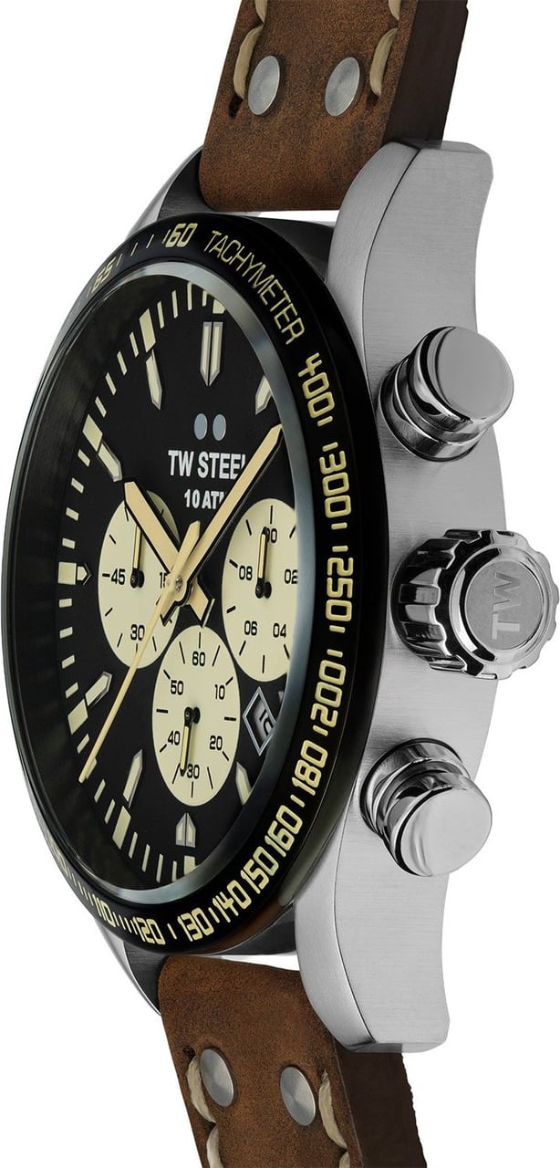 TW Steel VS120 Volante chronograaf horloge 48 mm Zwart