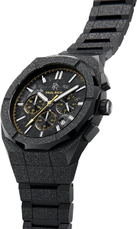 Paul Rich Limited Motorsport LMS03 Frosted Carbon Yellow horloge Zwart