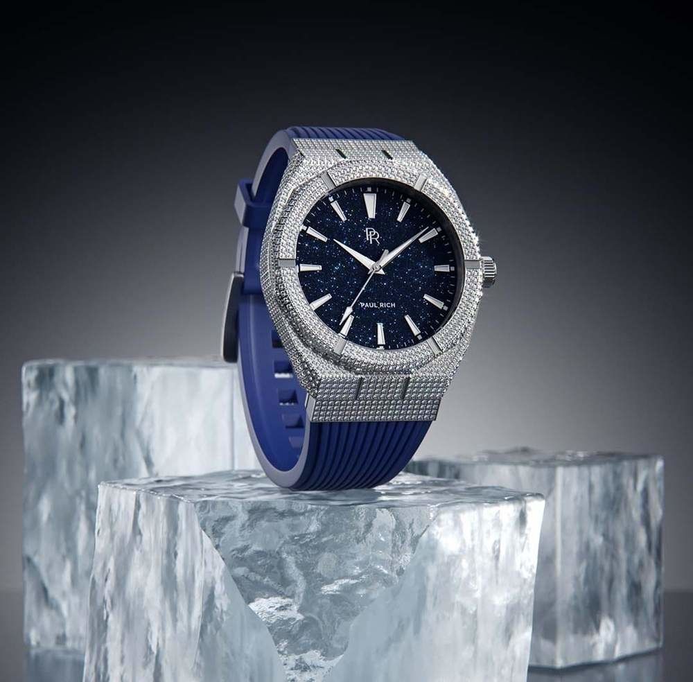 Paul Rich Iced Star Dust ISD01 horloge 45 mm Blauw