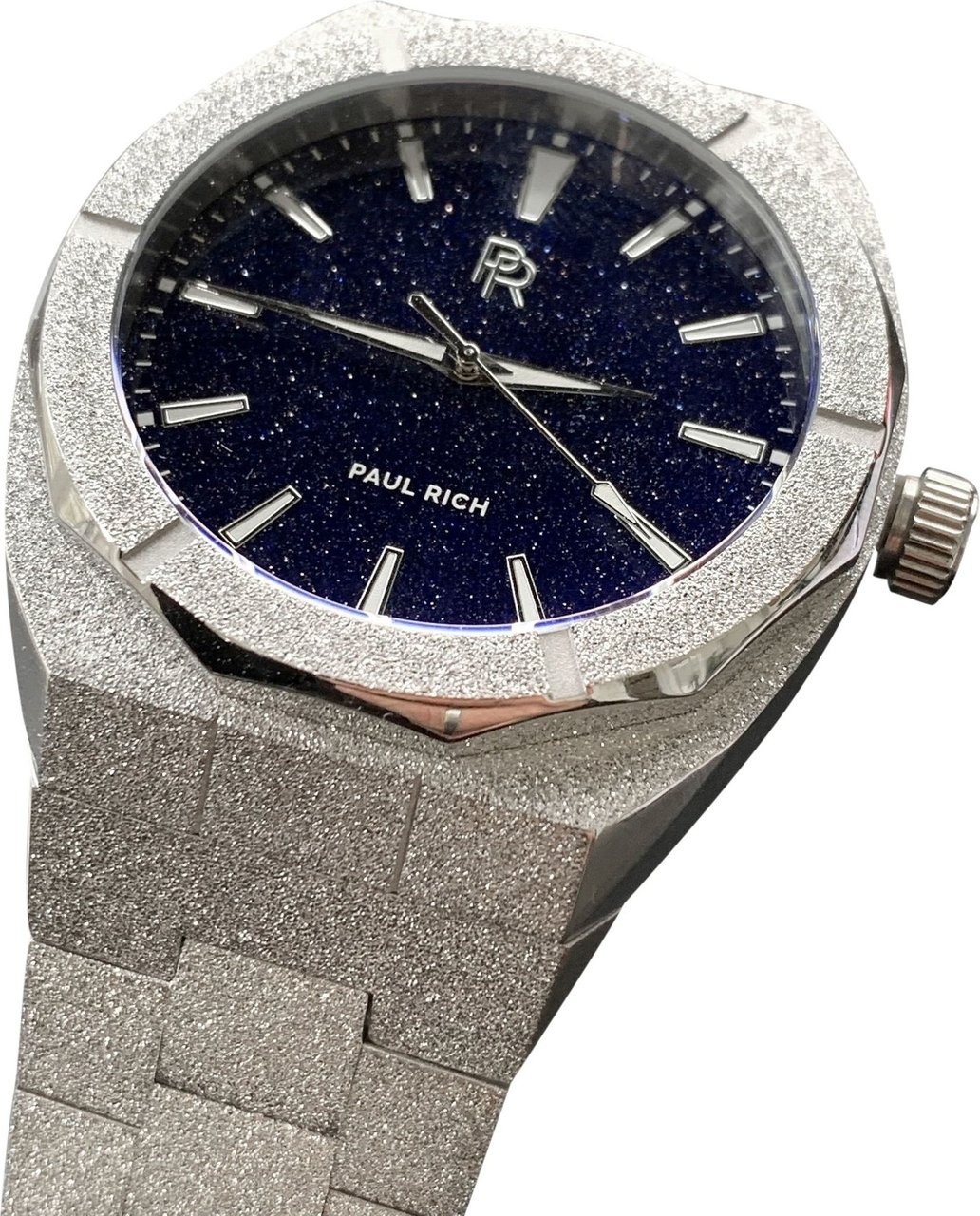 Paul Rich Frosted Star Dust Silver FSD05 horloge 43 mm Blauw