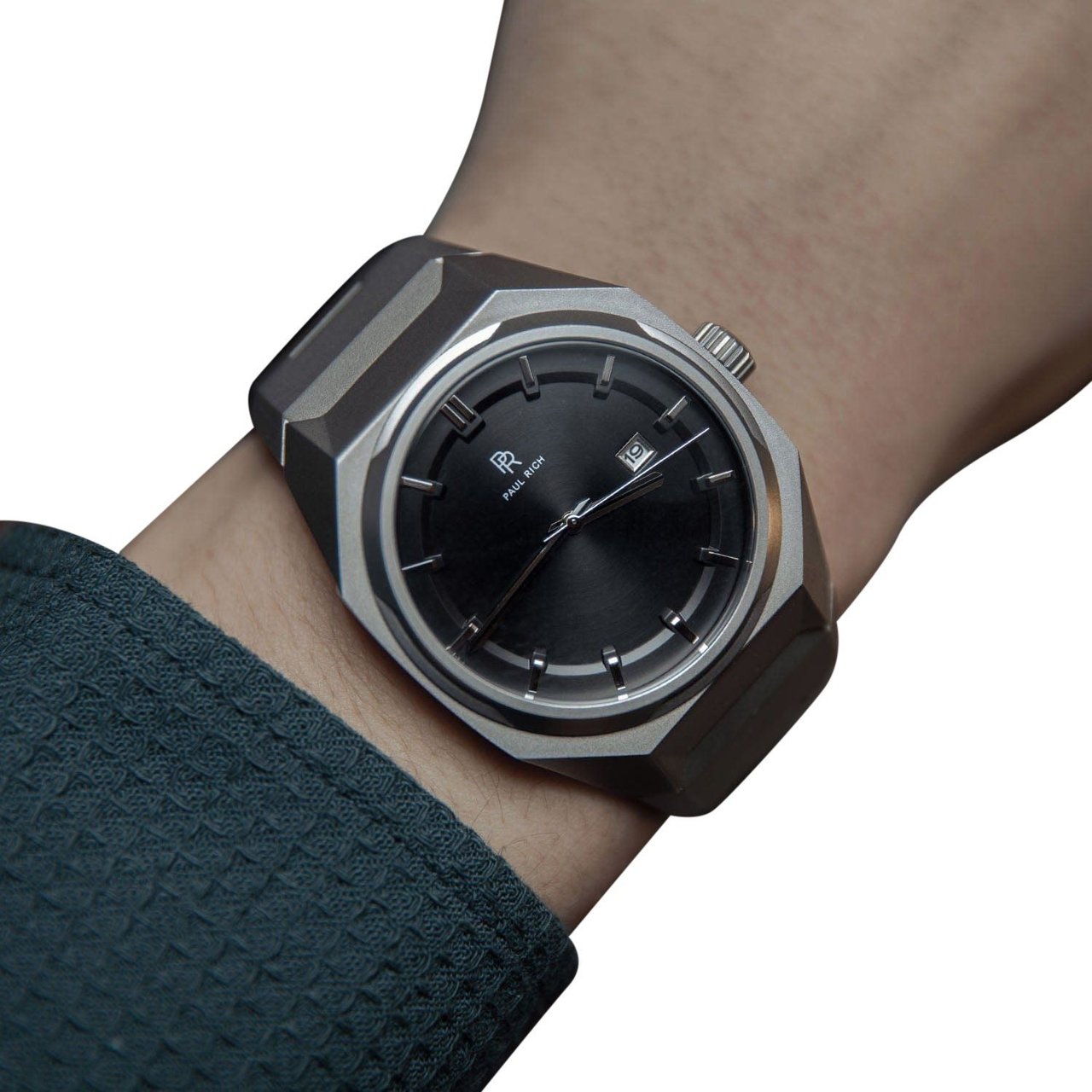 Paul Rich Elements Black Blizzard Rubber ELE05R-A automatisch horloge Zwart