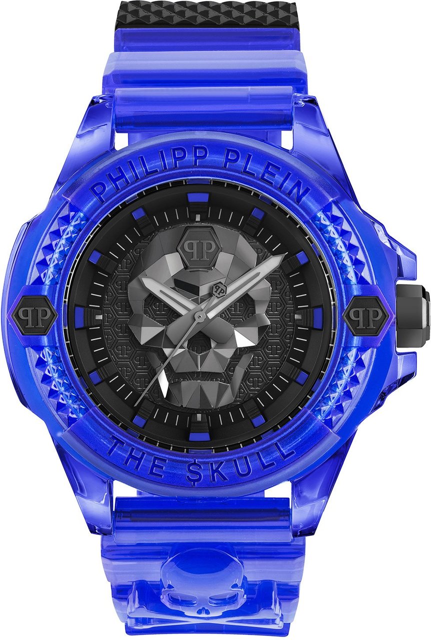 Philipp Plein The Skull Synthetic PWWAA0323 horloge 44 mm Zwart