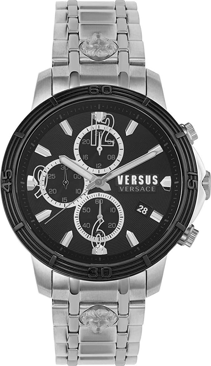 Versace VSPHJ1421 Bicocca herenhorloge 46 mm Zwart
