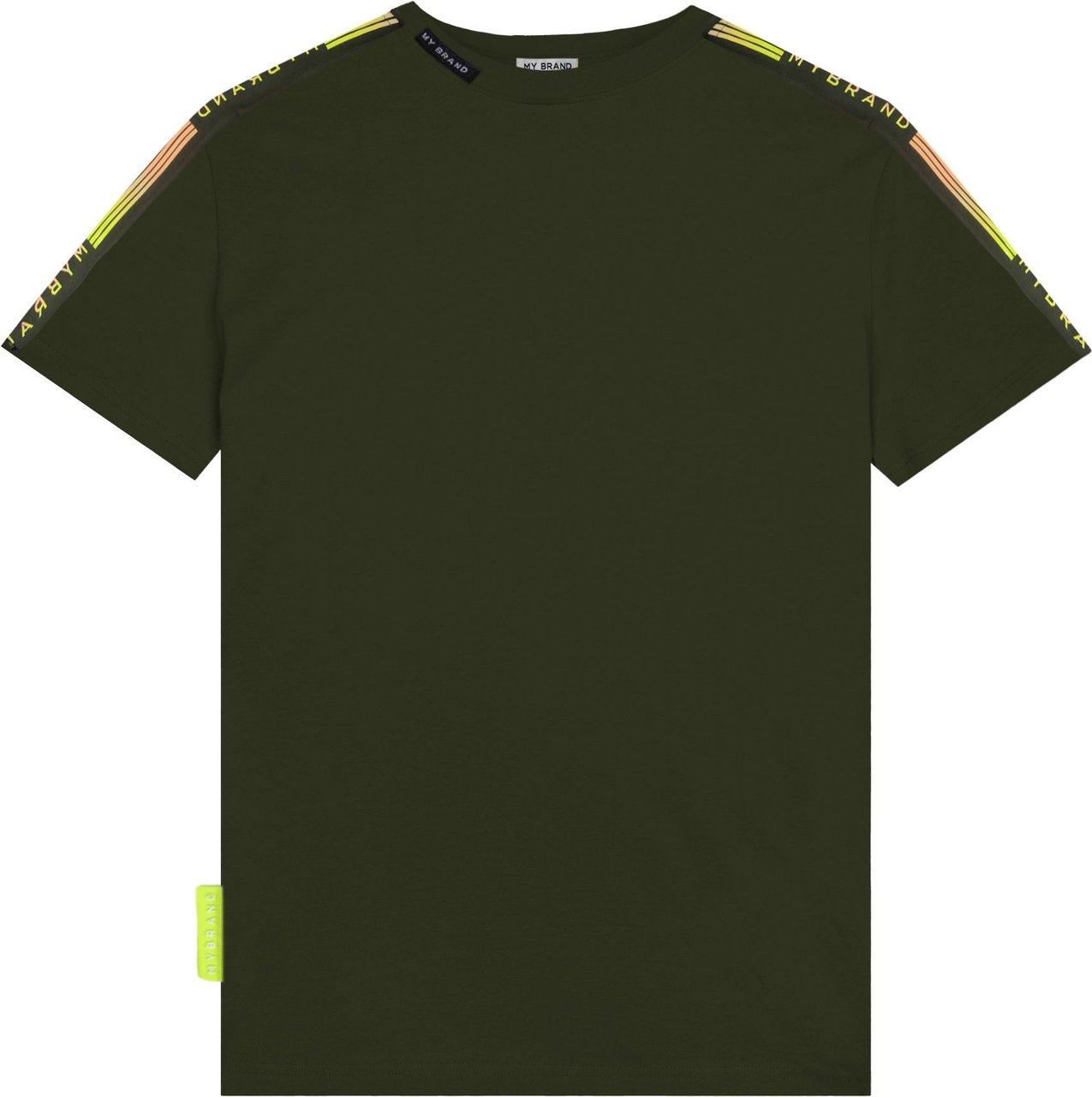My Brand Mb stripes gradient t shirt Groen