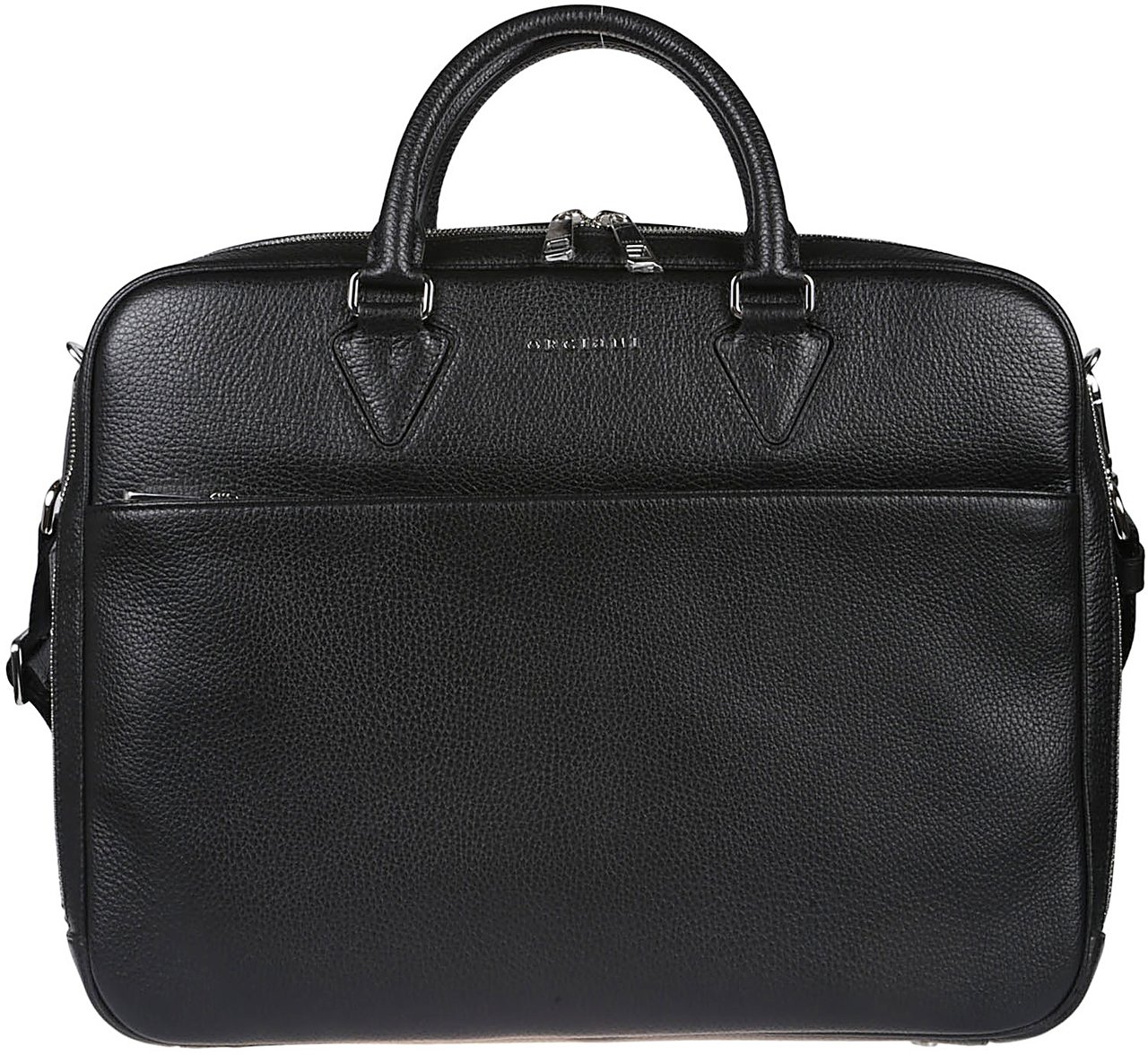 Orciani Business Slim Bag Black Zwart