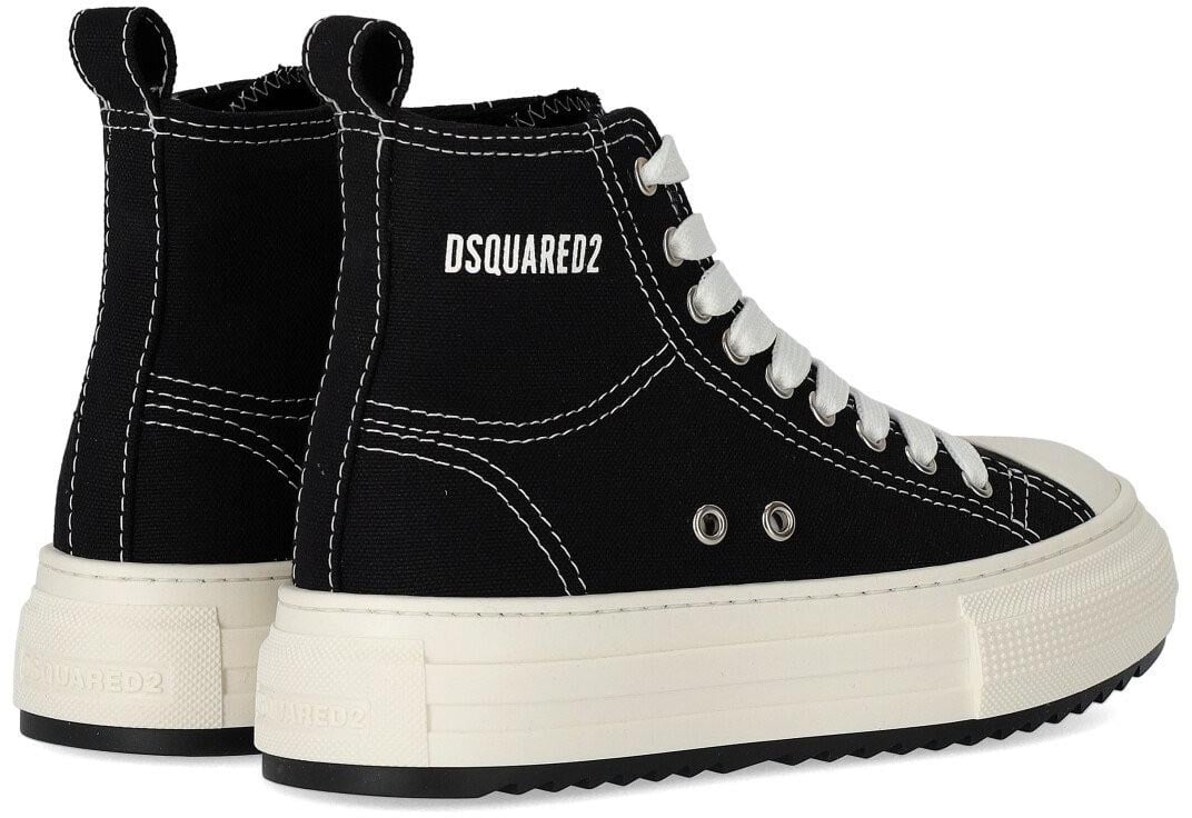 Dsquared2 Berlin Black Sneaker With Logo Black Zwart