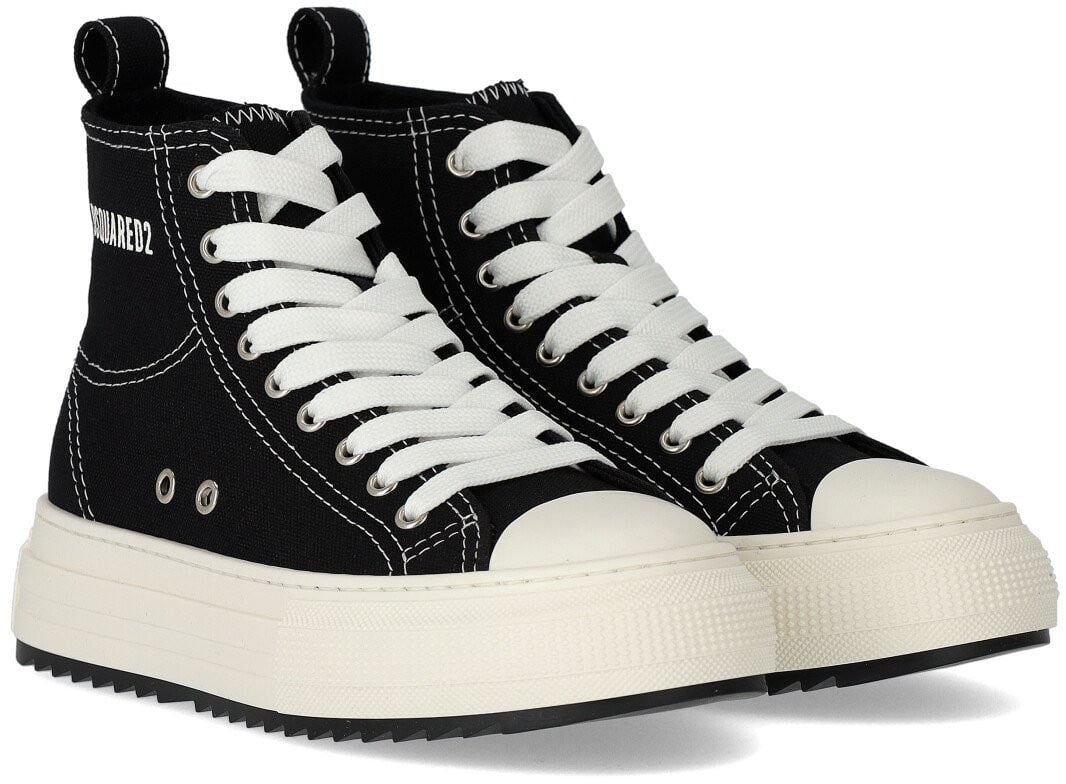 Dsquared2 Berlin Black Sneaker With Logo Black Zwart