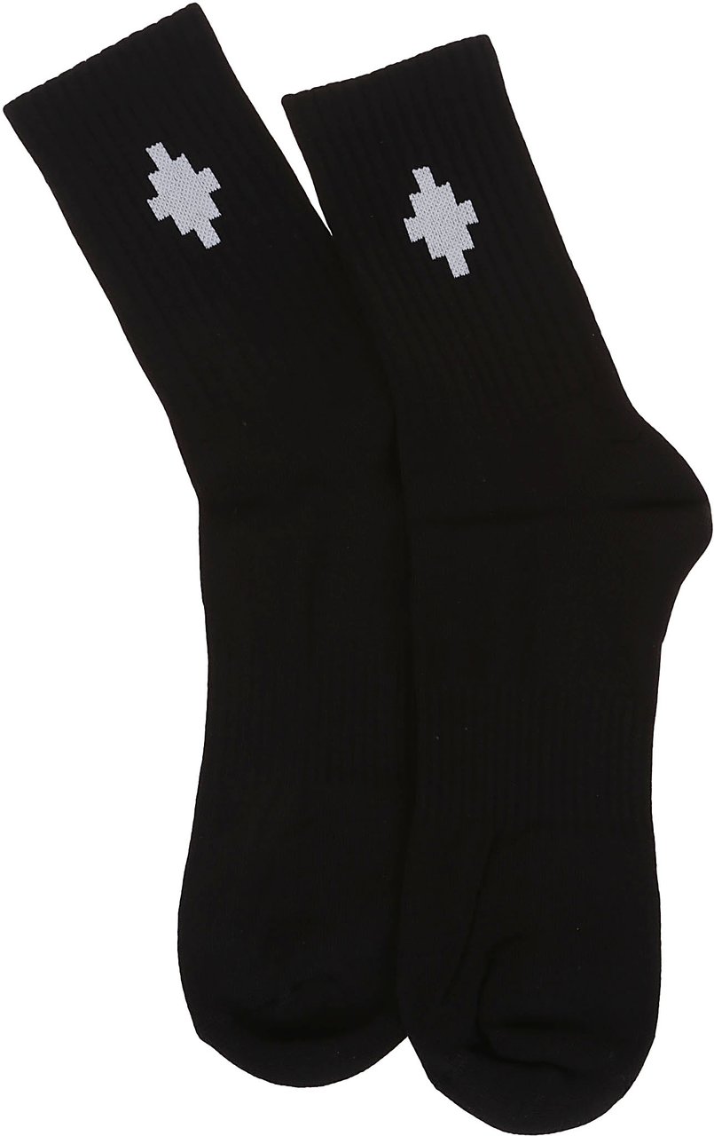 Marcelo Burlon cross sideway short socks Zwart