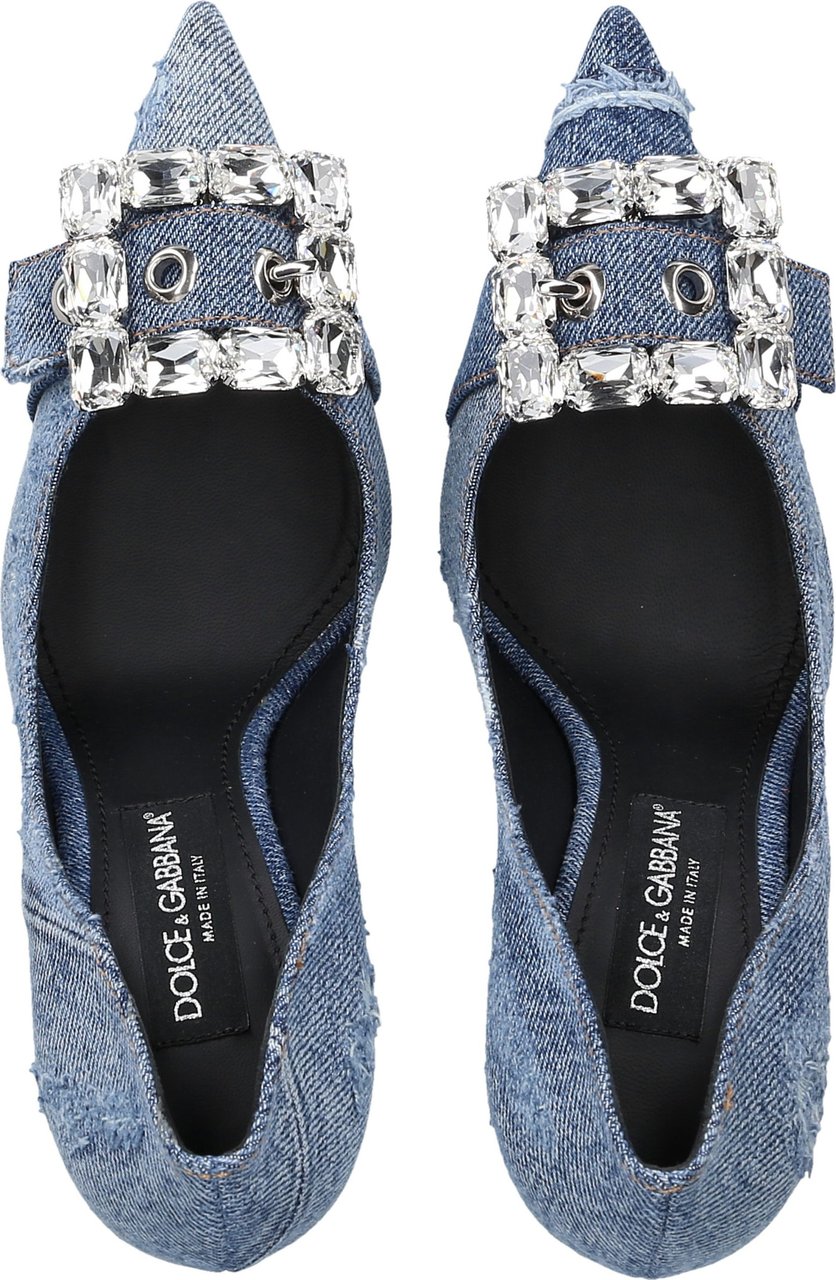 Dolce & Gabbana Pumps Ay Denim Cover Blauw