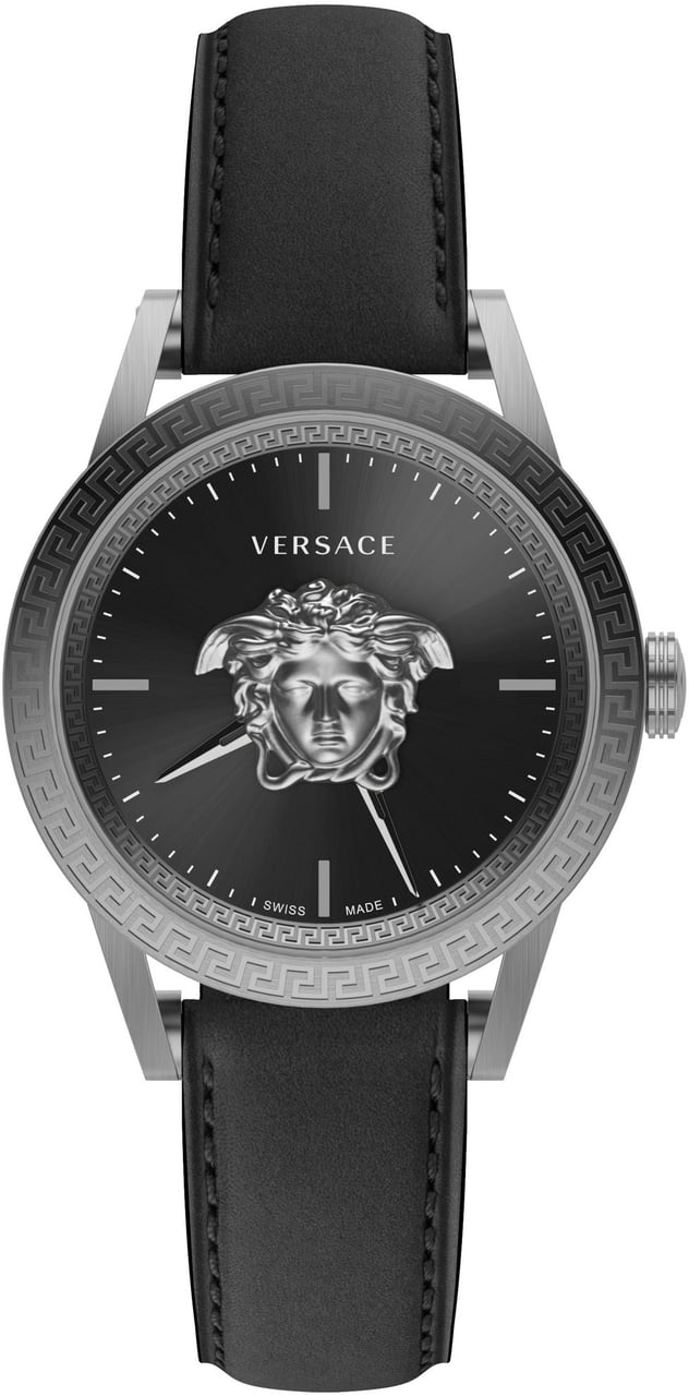 Versace VERD01220 Palazzo heren horloge 43 mm Zwart