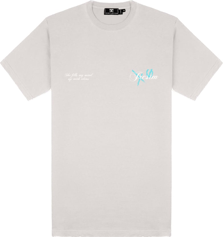 JORCUSTOM Angel Slim Fit T-Shirt LightGrey Grijs