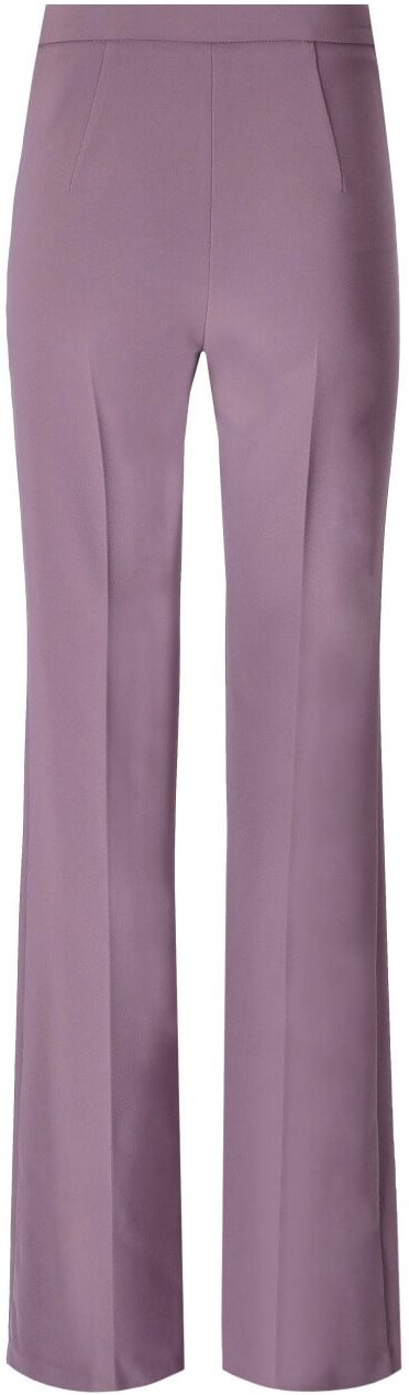 Elisabetta Franchi Candy Violet Palazzo Trousers With Chain Purple Paars