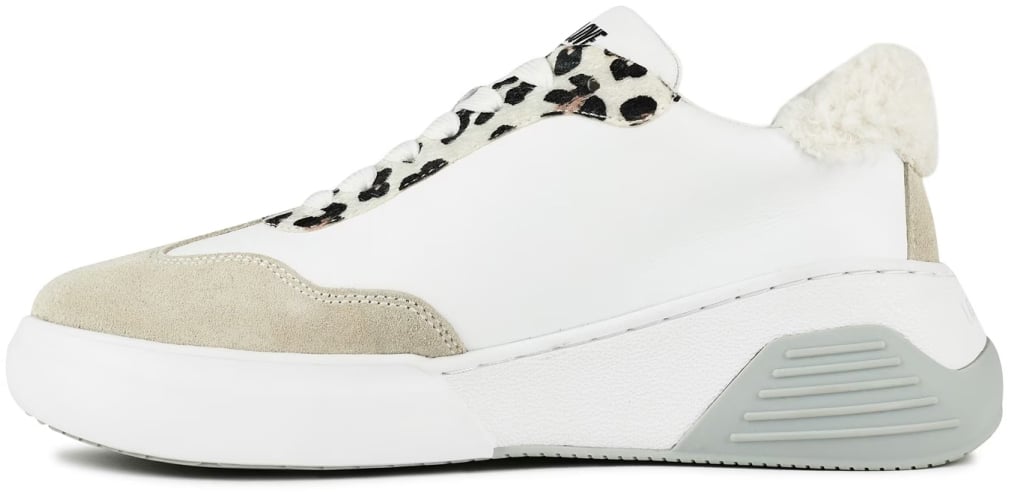 Moschino Leopard Detail Chunky Sneakers Wit