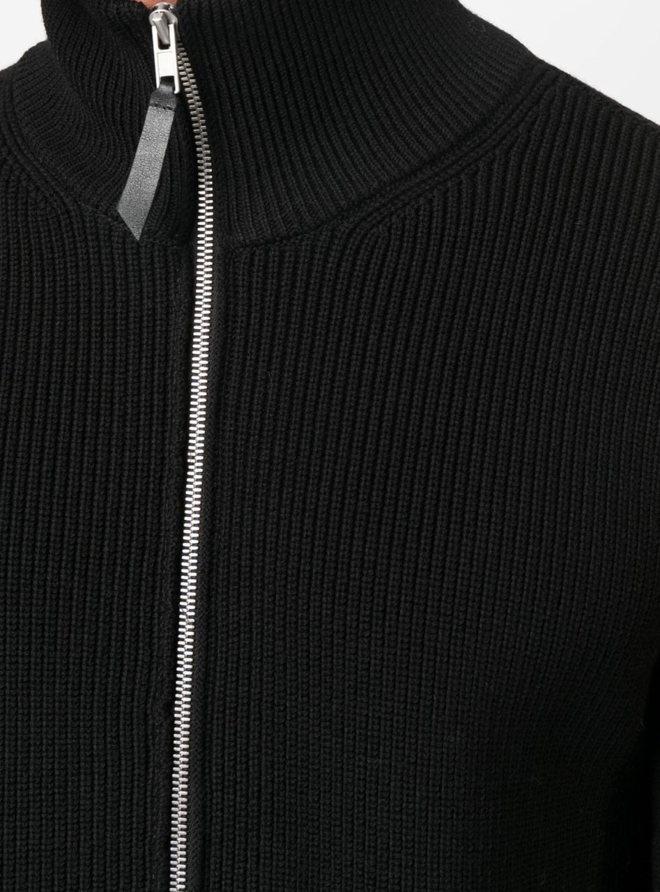 Maison Margiela Pullover With Zipper Zwart