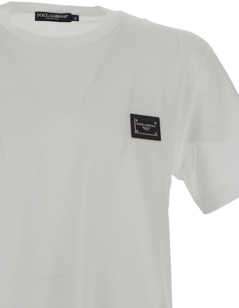 Dolce & Gabbana T-Shirt With Branded Tag Wit