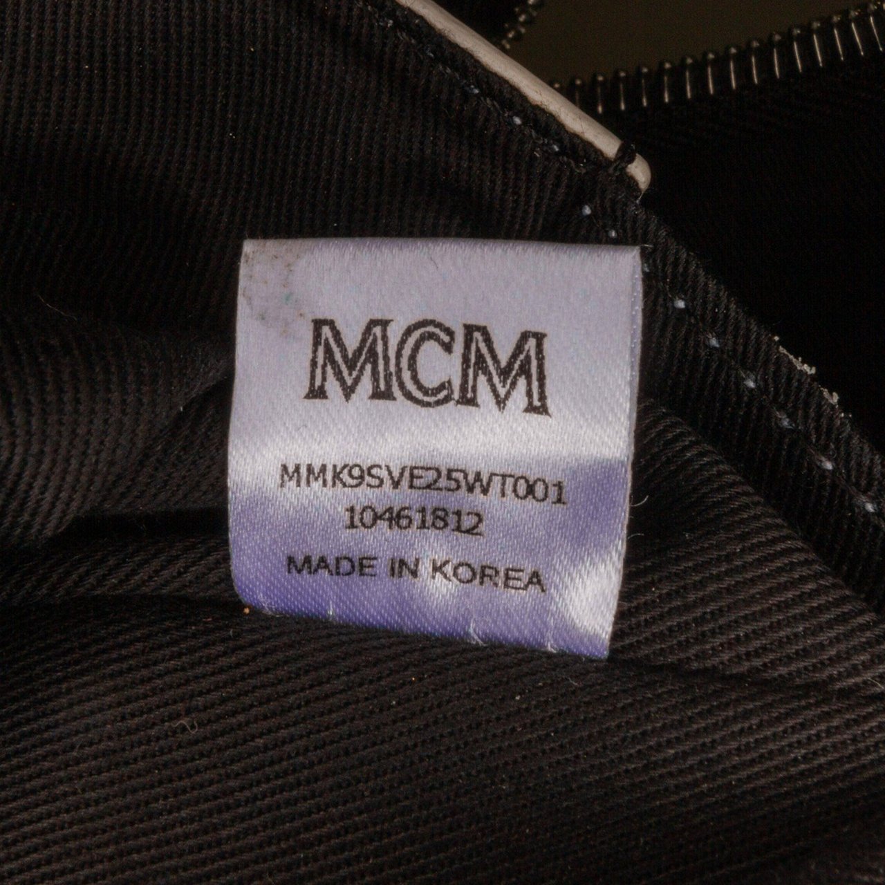 MCM Visetos Stark Flight Logo Backpack Wit