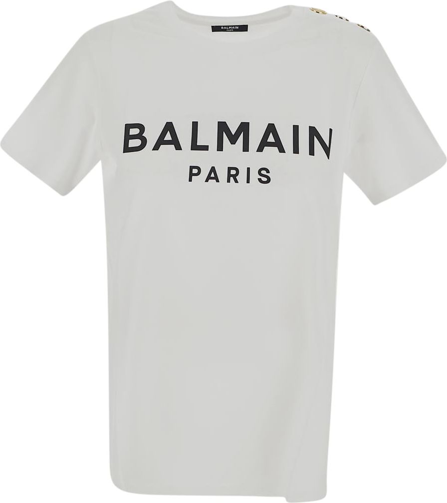Balmain Logoed T-Shirt Wit