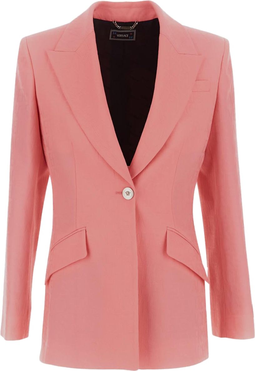 Versace All-Over Logo Informal Jacket Roze